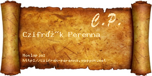 Czifrák Perenna névjegykártya